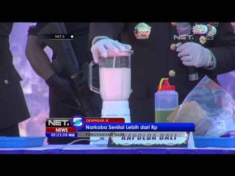 Pemusnahan Barang Bukti Narkoba oleh Polda Bali NET5