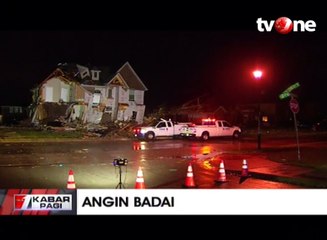 Angin Badai Hantam Texas, Enam Rumah Rusak Parah
