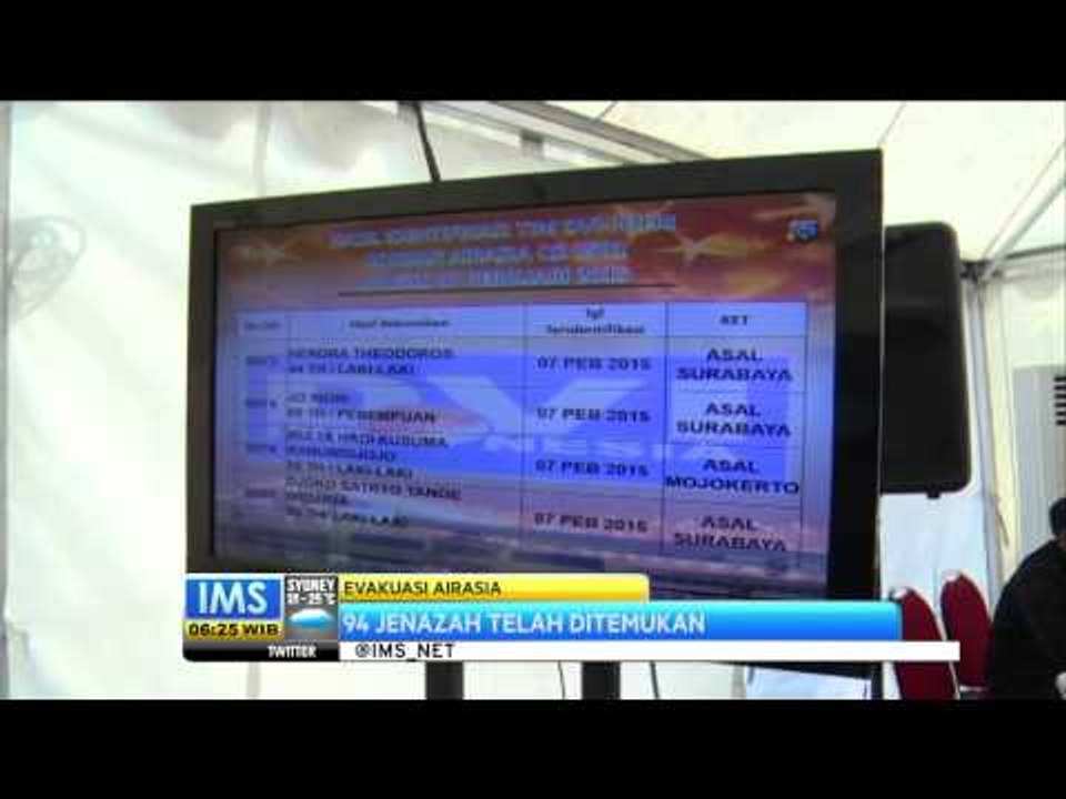 Hingga Saat Ini, Tim DVI Polda Jatim Telah Identifikasi 73 Jenazah AirAsia QZ8501 - IMS