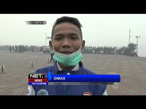Pelaksanaan Upacara Kesaktian Pancasila Ditengah Pekatnya Kabut Asap di Palembang - NET16
