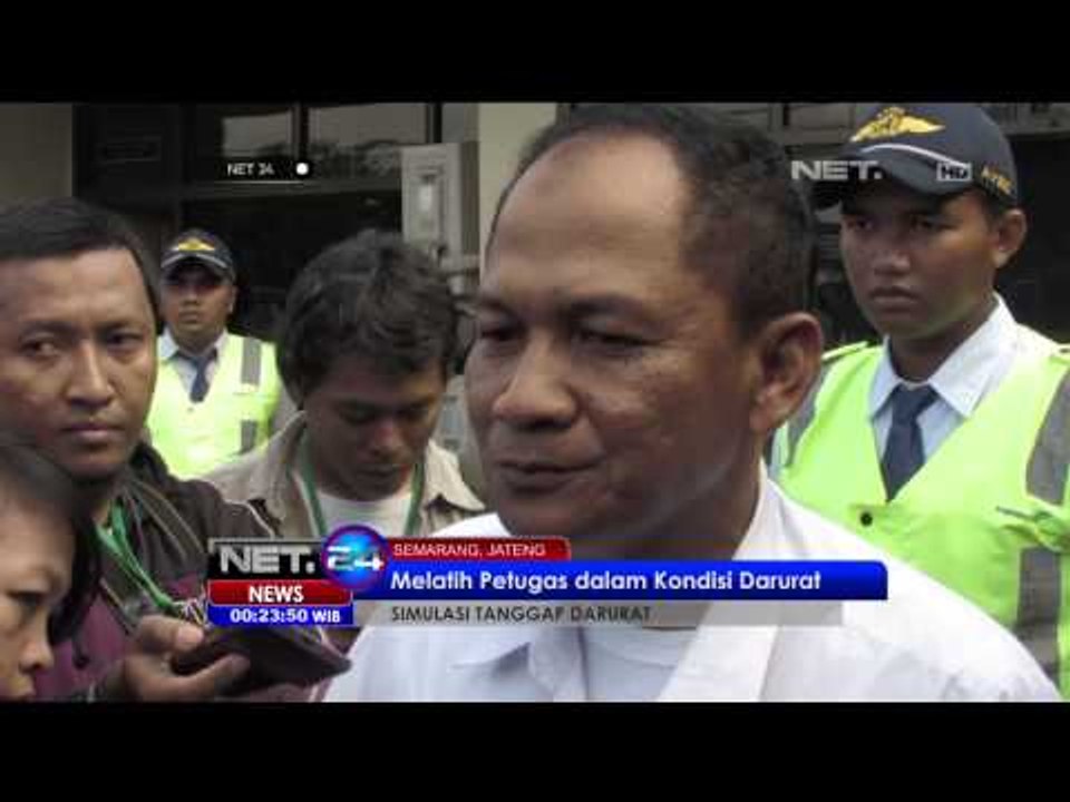 Pesawat berisi 135 penumpang terbakar di bandara Ahmad Yani - NET24
