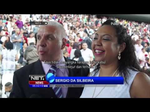 Ratusan Pasangan Meriahkan Pernikahan Massal di Sao Paulo Brasil - NET5