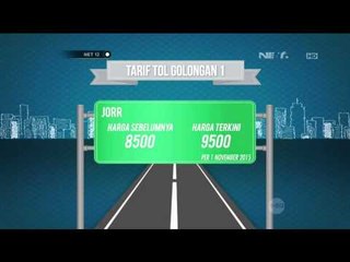 Pengumuman Kenaikan Tarif Tol di Indonesia Per 1 November 2015 - NET12