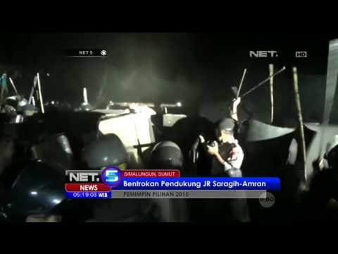 Pendukung JR Saragih Bentrok dengan Polisi - NET5
