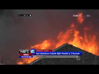 Api Melahap Pabrik Biji Plastik di Bandung - NET12