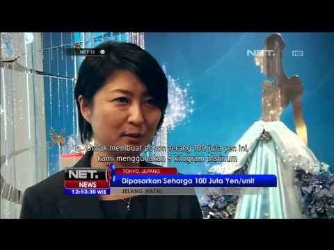 Pohon Natal berbahan Logam Mulia Bertabur Berlian - NET12