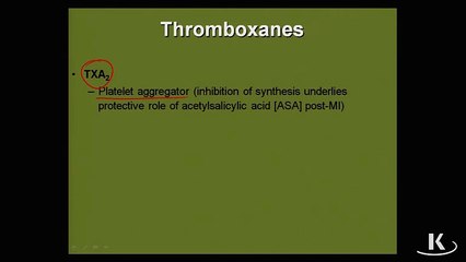 Pharmacology Inflamacion Chapter 3 Part 4 Thrombo