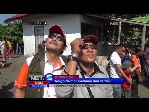 Warga di Sejumlah Daerah Nikmati Gerhana Matahari Total - NET5