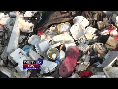 Sampah Kembali Menumpunk di Sungai Cikapundung di Bandung - NET16