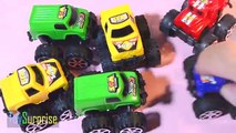 Colores en inglés con camiones monstruos. Monster machines, Monster truck de juguete. Jugando