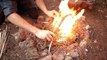 Bushcraft & Fishing - Catch and Cook Smoked Fish at the Log Fort Camp