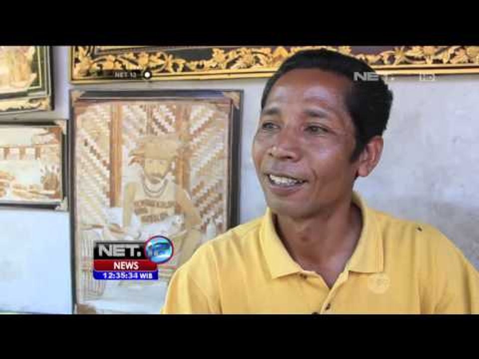 Pewarna Pelepah Pusing Jadi Alat Lukis Seniman Bali - NET12