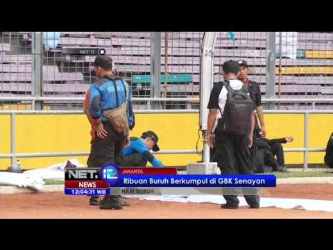 Live Report Peringatan Hari Buruh Internasional di Kawasan Gelora Bung Karno - NET12