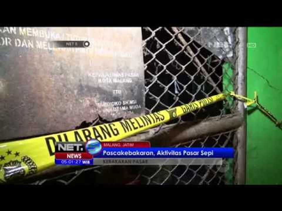 Pasca Kebakaran Besar, Aktivitas di Pasar Sepi - NET5