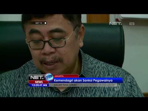 Surat Vatal Mendagri untuk KPK (Komisi Perlindungan korupsi) - NET12