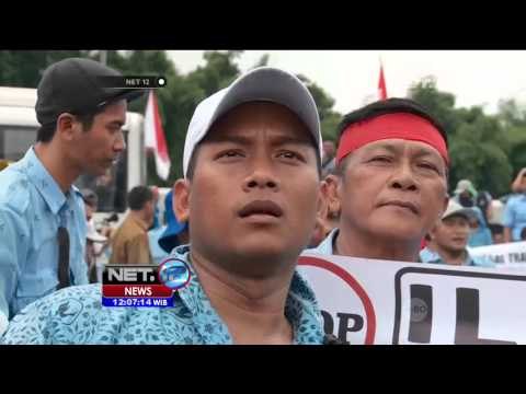 Laporan Unjuk Rasa Pengemudi Angkutan Darat - NET12