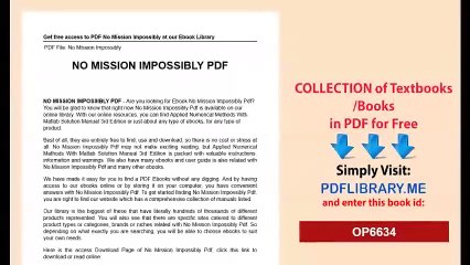 No Mission Impossibly