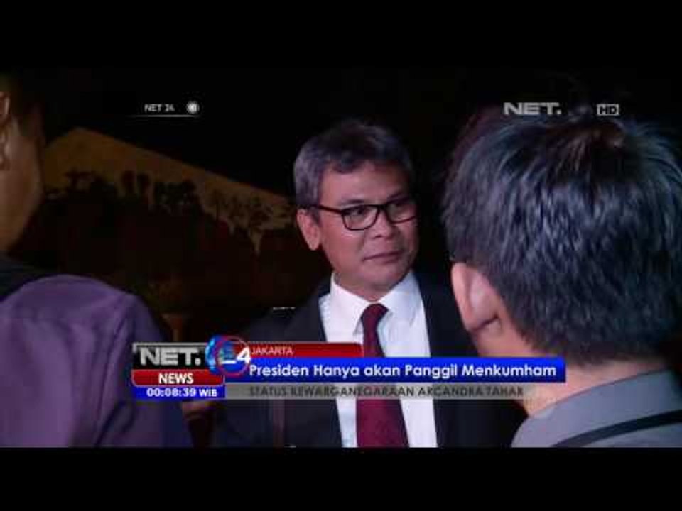 Presiden Jokowi Akan Memanggil Menkumham Terkait Arcandra - NET24