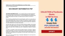 Secondary Mathematics