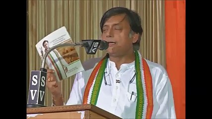 Dr Shashi Tharoor addressing the Trivandrum UDF Convention Malyalam
