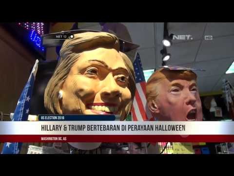 Topeng Donald Trump Laku Banyak Daripada Topeng Hillary di Perayaan Hallowen - NET12