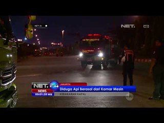 Kapal Pengankut Semen Terbakar di Dermaga Tanjung Priuk - NET24