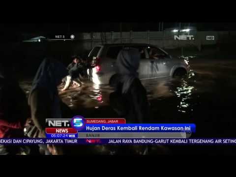 Tergenang Air Setinggi 40 Cm, Ratusan Kendaraan Mogok di Jalan Raya Bandung-Garut - NET5