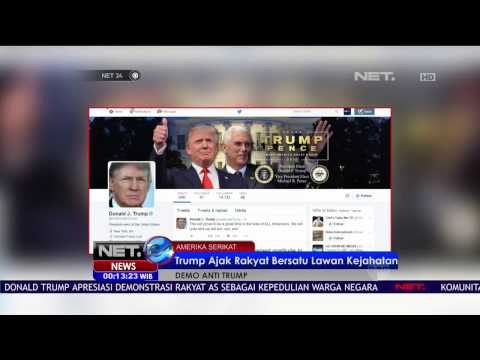 Presiden Donald Trump Tanggapi Aksi Unjuk Rasa Lewat Twitter - NET24