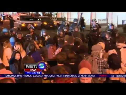 Kericuhan Aksi Unjuk Rasa Tolak Donald Trump Sebagai Presiden - NET5