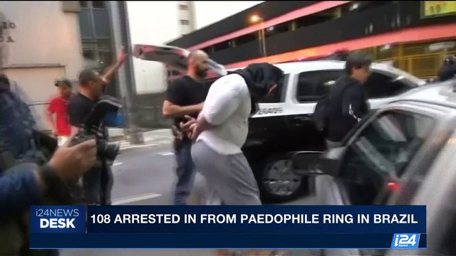 i24NEWS DESK | 108 arrested in from paedophile ring in Brazil | Saturday, October 21st 2017