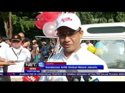 Anies Baswedan Giring Mobil Antik di Deklarasi Damai - NET12