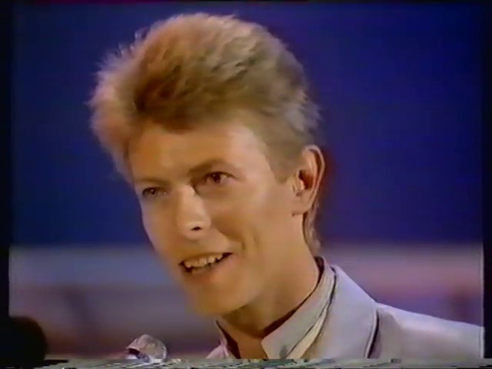 David Bowie at the British Rock and Pop Awards 1981