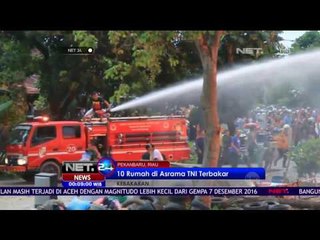 Asrama Tni Di Pekanbaru   Riau Terbakar - NET 24