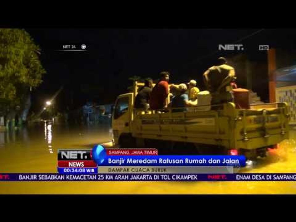 Hujan Deras Akibatkan Beberapa Daerah Terendam Banjir - NET24