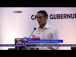 Deklarasi Komitmen Bersama untuk Keterbukaan Informasi dan Tertib Administrasi - NET24