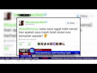 Pasca Cuitan SBY Twitter Diramaikan Hastag Saya Bertanya - NET12