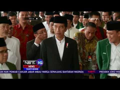 Selawat Iringi Kehadiran Presiden Joko Widodo saat Sillaturahmi Nasional 2016 - NET 16