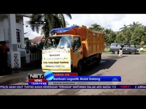 Bantuan Logistik Untuk Korban Banjir Sumbawa Mulai Berdatangan - NET12