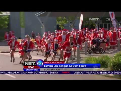 Keseruan Lomba Lari dengan Kostum Santa - NET24