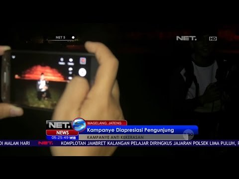 Candi Borobudur Bermandikan Cahaya Orange - NET 5