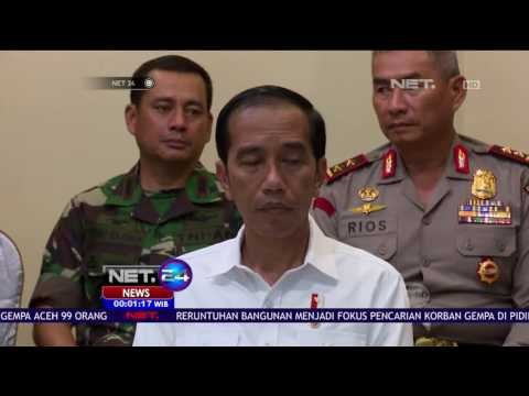 Presiden Jokowi Memimpin Langsung Rapat Koordinasi Penanganan Gempa di Pidie Jaya Aceh - NET24