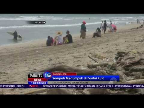 Wisatawan di Kuta Bali Terganggu Oleh Tumpukan Sampah - NET 16