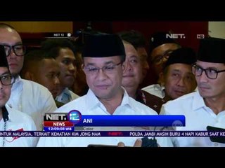 Pertegas Perubahan Jakarta, Pasangan Anies Sandi Siap Menyosong Pilkada Putaran Kedua - NET12