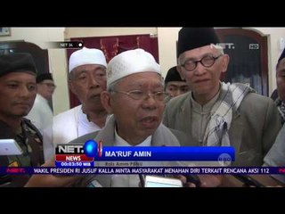 Imbauan Ma'ruf Amin, Warga Nahdliyin Tidak Perlu Ikut Aksi 112 - NET24