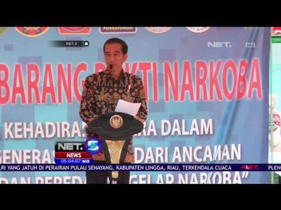 Perangi Narkoba, Presiden Bersama BNN Musnahkan Ratusan Kilo Narkoba - NET5