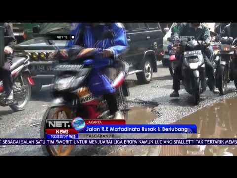 Jalan Raya R.E Martadinata dan Gunung Sahari Rusak - NET12