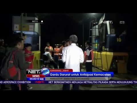 Selama Proses Perbaikan Berlangsung, Jasa Marga Bentuk Gerbang Tol Darurat di KM 99-200 - NET5