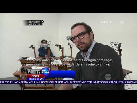 Teknologi Canggih Pamerkan Robot Pandai Melukis Potret Pengunjung Galeri - NET24