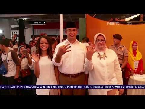 Anies Baswedan Gunakan Hak Suaranya Bersama Anak & Istri di TPS 28 Cilandak - NET10