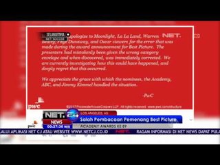 Kesalahan Baca Pemenang, Pricewater Coopers Minta Maaf - NET24